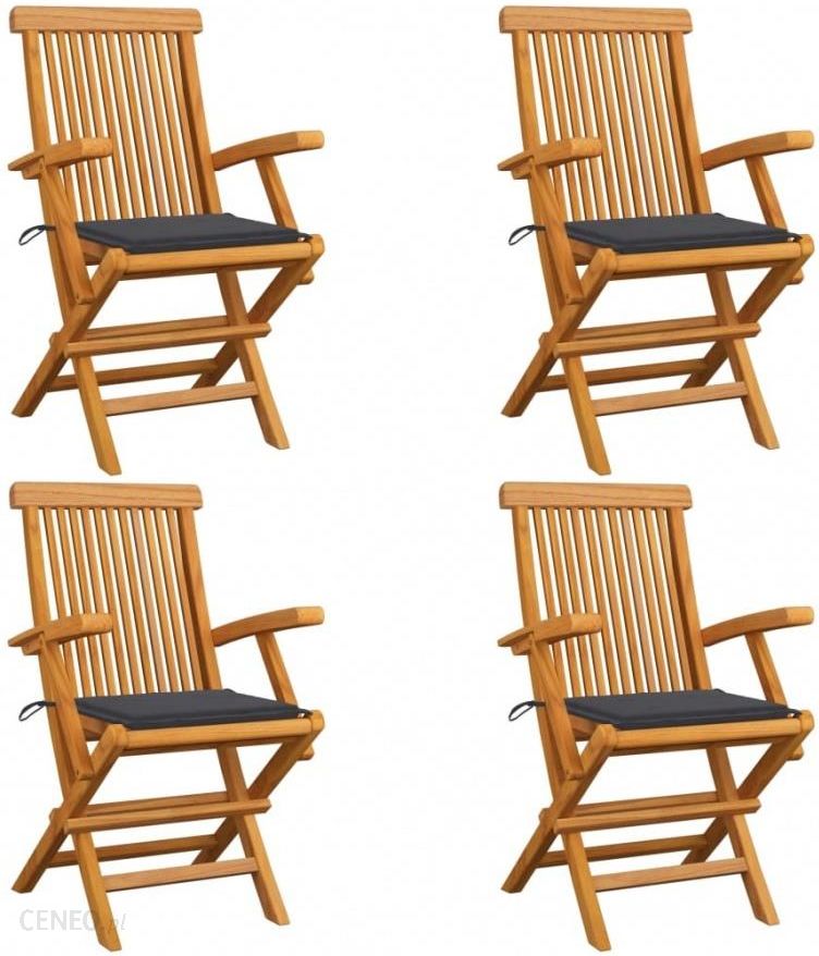 i-krzesla-ogrodowe-antracytowe-poduszki-4-szt-drewno-tekowe-kod-v-3065617